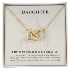 A Mothers Treasure- Interlocking Hearts necklace