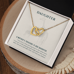 A Mothers Treasure- Interlocking Hearts necklace