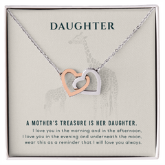 A Mothers Treasure- Interlocking Hearts necklace