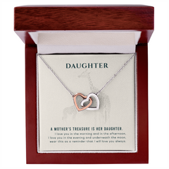 A Mothers Treasure- Interlocking Hearts necklace