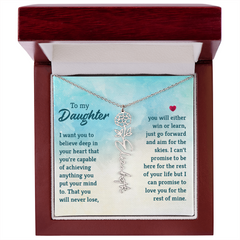 Daughter Birth Flower / Name Necklace