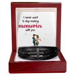 Men's Cross Bracelet- Boyfriend