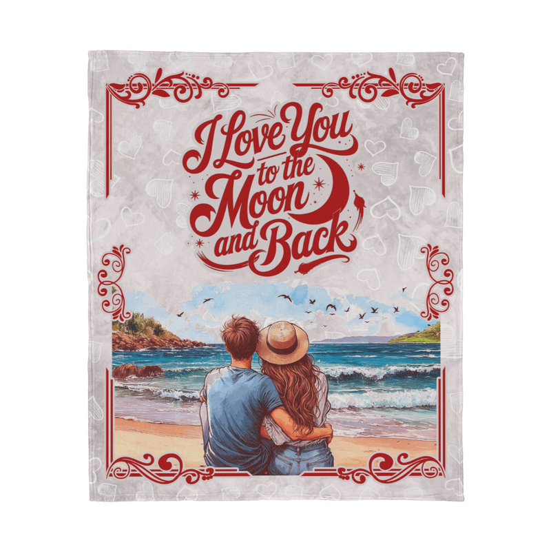 I Love You...Jersey Fleece Blanket 50